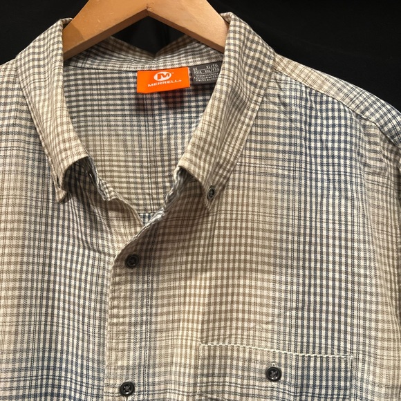 Merrell Green/Tan Check long sleeve | SIZE XL - Picture 1 of 7